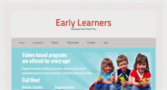 Desktop Screenshot of earlylearners.us