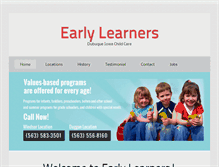 Tablet Screenshot of earlylearners.us